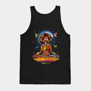 African Woman Hippie Yoga Tank Top